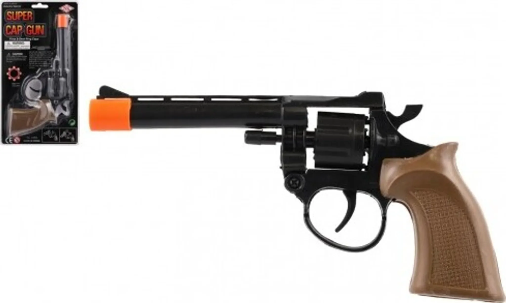Kapselpistole aus Kunststoff – 8 Schuss, 20 cm